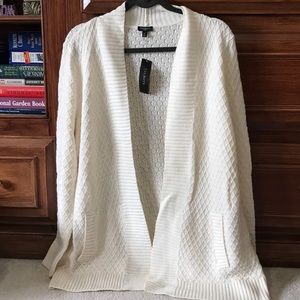 NWT Talbots Off-White Knit Cardigan